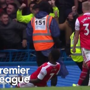 Gabriel gives Arsenal breakthrough against Chelsea | Premier League | NBC Sports