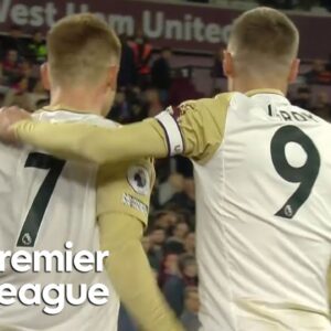 Harvey Barnes doubles Leicester City lead over West Ham United | Premier League | NBC Sports