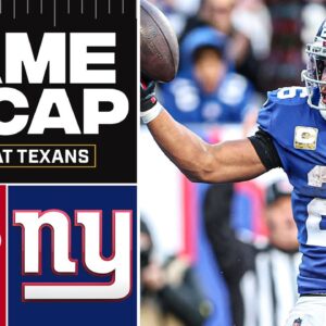 Giants Improve to 7-2 After HOME WIN Over Texans [Full Game Recap] | CBS Sports HQ