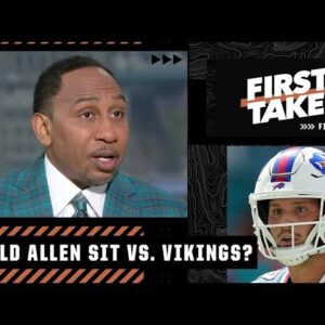 Stephen A. calls for Josh Allen to SIT vs. the Vikings! 👀 | First Take
