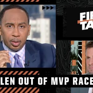 Stephen A. Smith and Dan Orlovsky DEBATE whether Josh Allen is OUT of the MVP race | First Take