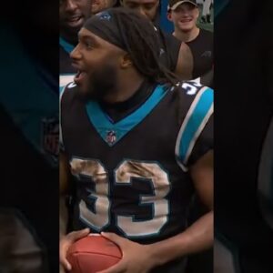 Panthers were hyped after D'Onta Foreman's performance on TNF #shorts