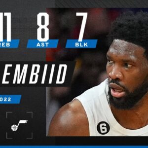 Joel Embiid NEW CAREER-HIGH! 🤯 59 PTS & 7 BLK sets multiple NBA records‼