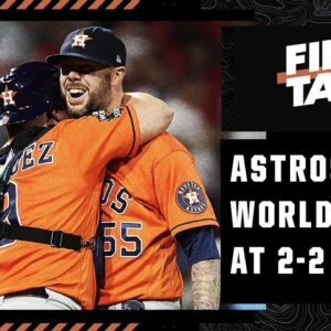 The Astros' no-hitter ties the World Series at 2-2: Is the pressure on the Phillies? ⚾ | First Take