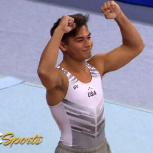 Team USA wins bronze at Trampoline Worlds behind Padilla's impeccable flips | NBC Sports
