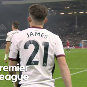 Dan James grabs Fulham equalizer v. Manchester United | Premier League | NBC Sports