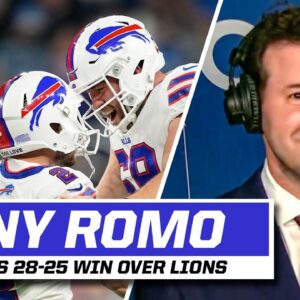 Tony Romo REACTS to the Bills hitting a GAME-WINNING FG to defeat Lions | CBS Sports HQ