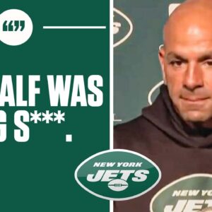 Jets HC Robert Saleh Had Some Words To Say About The Jets 2nd Half Performance I FULL INTERVIEW