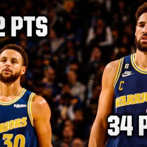 Splash Bros combine for 66 PTS 💦 32 for Steph & 34 for Klay 😳