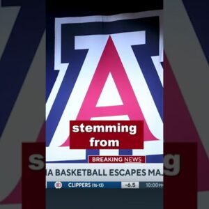 Arizona Basketball ESCAPES MAJOR PENALTIES 👀 #collegebasketball #arizona #shorts