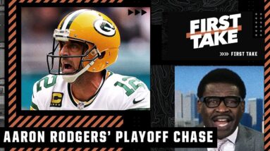 Michael Irvin: The Vikings will knock Aaron Rodgers out of playoff contention 👀 | First Take