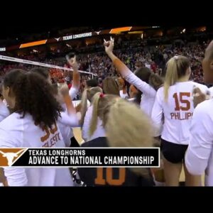 CHAMPIONSHIP BOUND 🏆 Texas advances to their 8️⃣th NCAA volleyball championship appearance‼