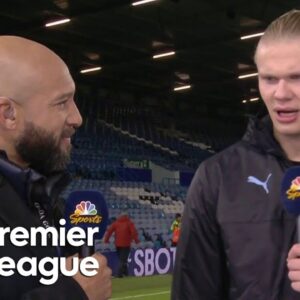 Return to Leeds was a 'really proud day' for Erling Haaland and family | Premier League | NBC Sports