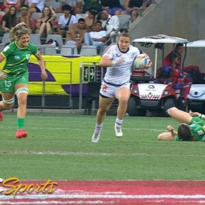 HSBC World Rugby Sevens: USA defeats Ireland 20-12 for women's bronze medal | NBC Sports