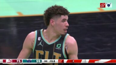 LaMelo Ball T'd up for arguing with the ref over a no-call on his logo 3 | NBA on ESPN