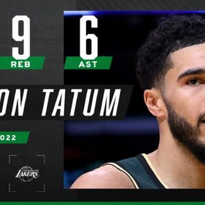 Jayson Tatum locks in his 15th 40-point game of his career 👀🔥 Leads Celtics over rivaled Lakers 🙌
