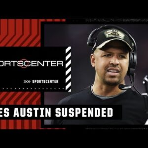 Jets WR Coach Miles Austin suspended 1 year | SportsCenter