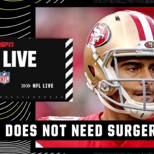 Breaking: Jimmy Garoppolo could return in time for playoffs - Adam Schefter | NFL Live