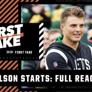 Zach Wilson to START vs. Lions, Mike White not cleared 🍿 First Take reacts!