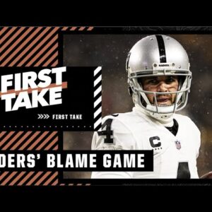 Raiders BLAME GAME! Does Carr or McDaniels deserve more of the heat? 🍿  | First Take