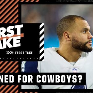 More concerning: Dak's interception or Cowboys' defense? 😬 | First Take