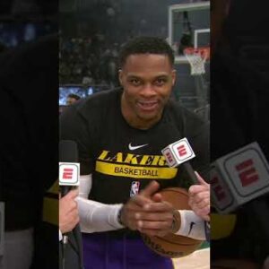 Russell Westbrook gives his kids a shoutout on TV â�¤ï¸�