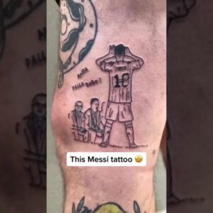 Messi celebration tattooed forever 🔥 (via boris.gibaut/IG, nicomelana/IG) #shorts