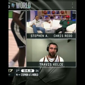 Travis Kelce wants a shot in the NBA 👀😅