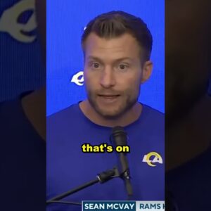 Sean McVay on Baker Mayfield: "It was a lot of fun watching him go to work tonight." #shorts #rams