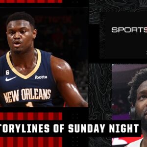 Zion Williamson and Joel Embiid RULED Sunday night hoops | SportsCenter