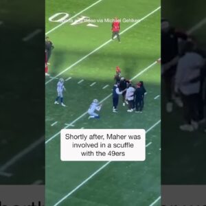 Brett Maher had an eventful warm up session before Sunday's NFC Divisional game #shorts