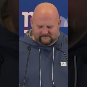 Brian Daboll can't tell if the Giants are in the playoffs🤣 #shorts #giants