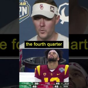 Lincoln Riley Reflects on SEASON-ENDING LOSSES for USC 😖 #shorts #cfb #lincolnroley #usc