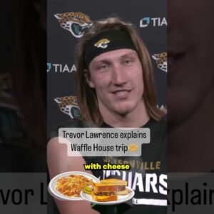 Trevor Lawrence had the first ever reservation at Waffle House🤣 #shorts #jaguars
