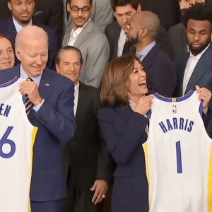 [FULL] Golden State Warriors honored by President Biden, VP Harris at the White House | ESPN