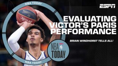 Brian Windhorst evaluates Victor Wembanyama's performance in Paris | NBA Today