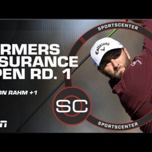 Jon Rahm +1 after FIRST ROUND! A BIG surprise at the Farmers Insurance Open 😳 | SportsCenter