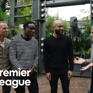 Rebecca Lowe and the lads experience Raptor Encounter at Universal | Premier League | NBC Sports