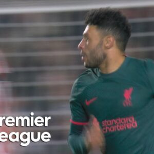 Alex Oxlade-Chamberlain halves Liverpool deficit v. Brentford | Premier League | NBC Sports