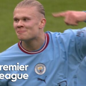 Erling Haaland strikes first for Manchester City v. Wolves | Premier League | NBC Sports