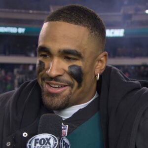 Jalen Hurts on the Eagles' dominant win over the Giants: 'I'm proud of this team' | NFL on FOX