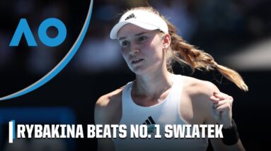 Elena Rybakina eliminates Iga Swiatek in straight sets | Australian Open