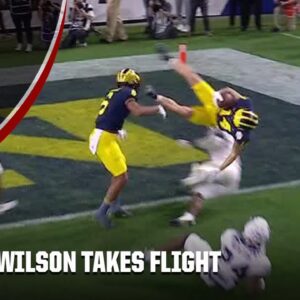 Roman Wilson HELICOPTERS into the end zone for another Michigan TD | College Football Playoff
