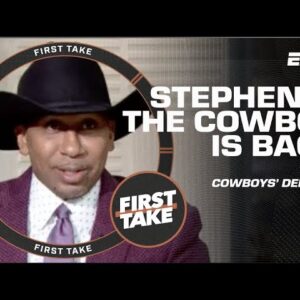 Stephen A. DONS his cowboy hat to laugh at the Cowboys’ pitfalls 🤠 | First Take