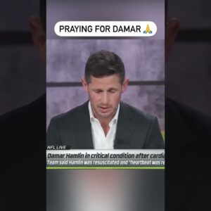 Dan Orlovsky takes a moment to pray for Damar Hamlin 🙏 | #shorts