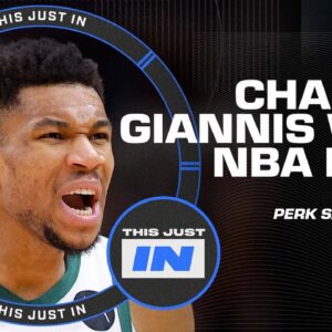 Perk gives Giannis Antetokounmpo a 0% chance to win NBA MVP 👀 | This Just In