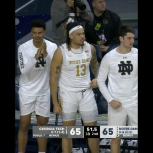 Notre Dame STORM BACK to defeat Georgia Tech in OT 😱 | #shorts