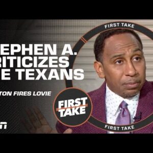 Stephen A. calls the Houston Texans organization an 'atrocity' after firing Lovie Smith | First Take