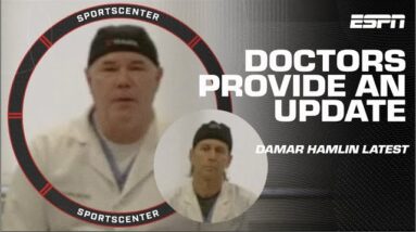 Damar Hamlin’s doctors say he’s showing ‘substantial improvement’ | SportsCenter