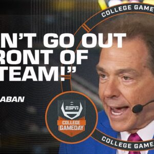 I was SO nervous! - Nick Saban recounts his FIRST Nat'l Championship game | College GameDay